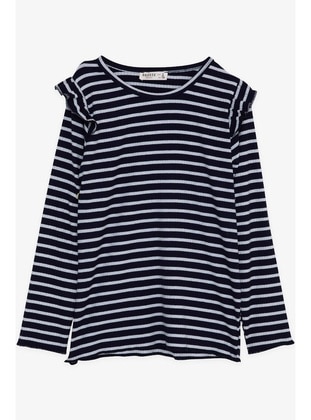 Navy Blue - Girls` T-Shirt - Breeze Girls&Boys