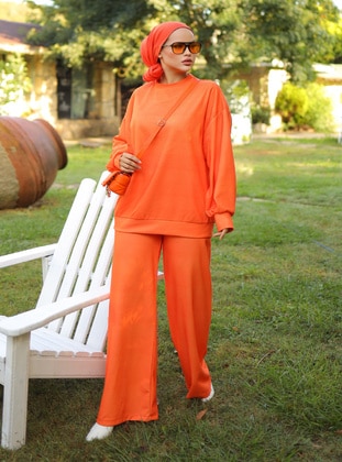 Orange - Suit - Liz Butik