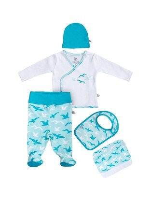 Turquoise - Baby Bodysuits - Ecocotton