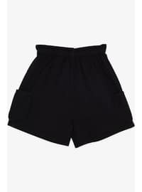 Black - Girls` Shorts