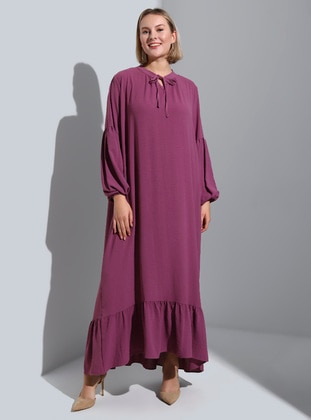 Vintage Purple - Plus Size Dress - Alia
