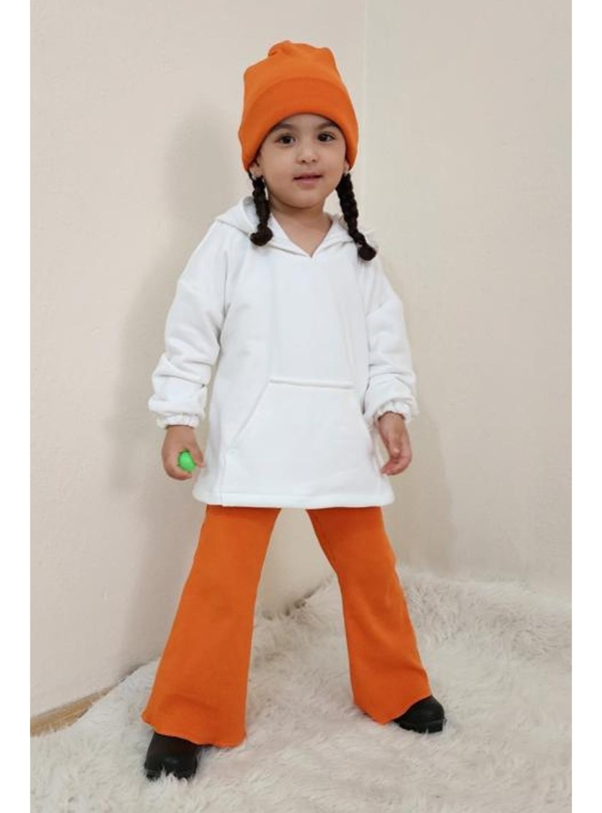 Ensembles De Vêtements D'automne Pour Filles  Tenue De Survêtement à  Manches Longues, Pour Enfants De 3 à 13 Ans, Ensembles De Beige 2 Pcs  Orange - Cdiscount Prêt-à-Porter