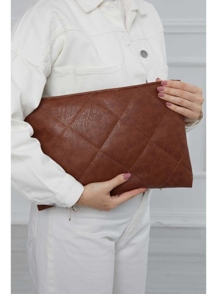 Dark Coffe Brown - Clutch Bags / Handbags - Aisha`s Design