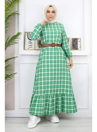 Green - Modest Dress - MISSVALLE