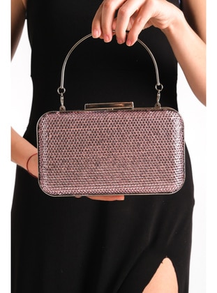 Powder Pink - Clutch Bags / Handbags - Moda Değirmeni