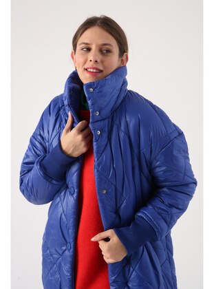 Saxe Blue - Fully Lined -  - Puffer Jackets - ALLDAY