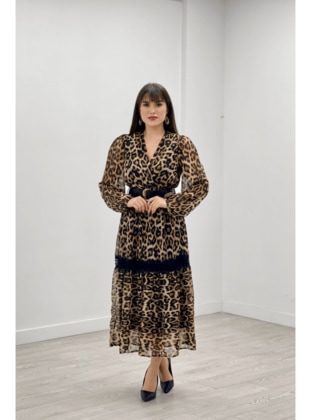 Leopard Print - Evening Dresses - Giyim Masalı