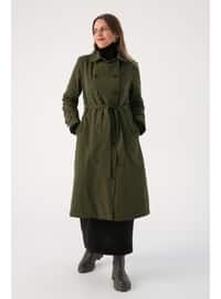 Green - Fully Lined - Trench Coat