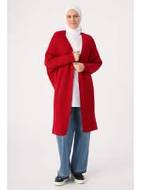 Red - Knit Cardigan