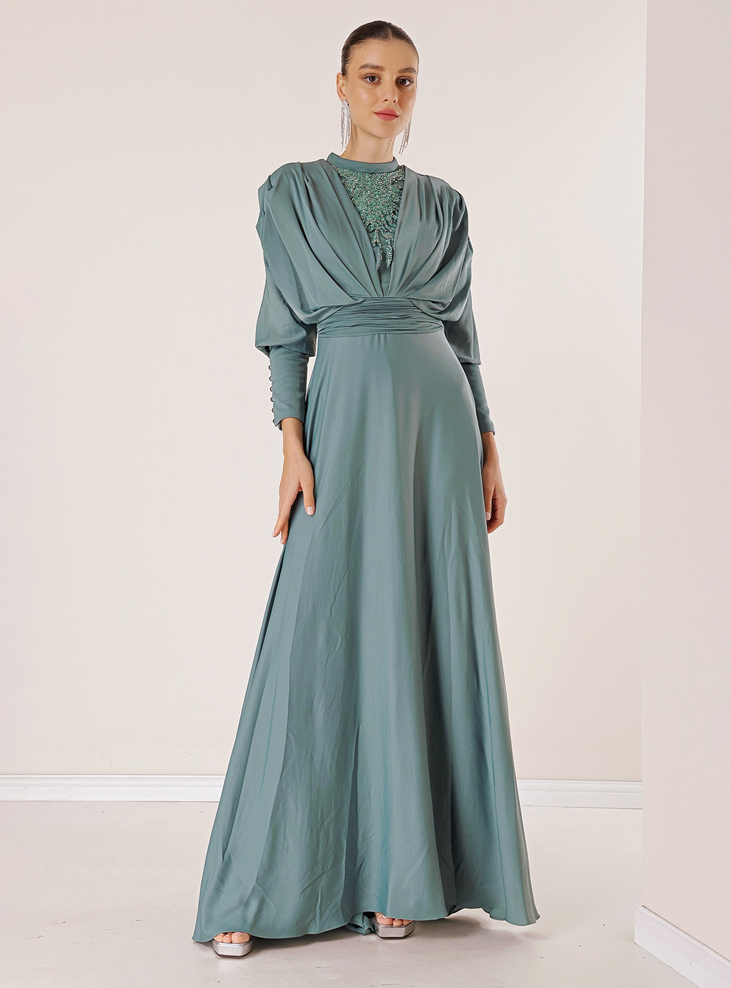 Mint Green - Modest Evening Dress