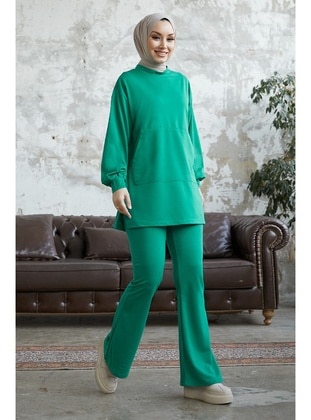 Green - Tracksuit Set - InStyle