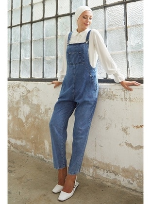 Blue - Overalls - InStyle