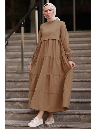 Tan - Modest Dress - In Style