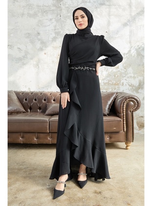 Black - Modest Evening Dress  - Vavinor