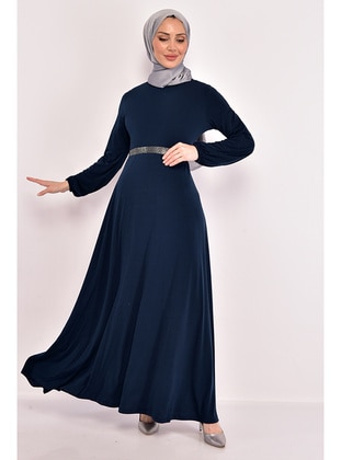 Indigo - Modest Evening Dress - Moda Merve