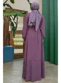 VAVİNOR Lilac Modest Dress
