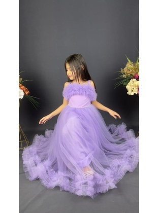 Fully Lined - Lilac - Girls` Dress - MNK Baby