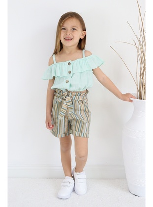Lined Collar - Unlined - Mint Green - Girl Suit - MNK Baby