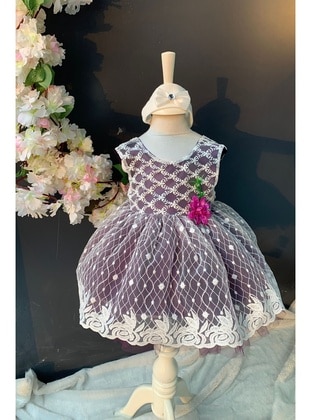 فستان  حديثي الولادة  أرجواني MNK Baby