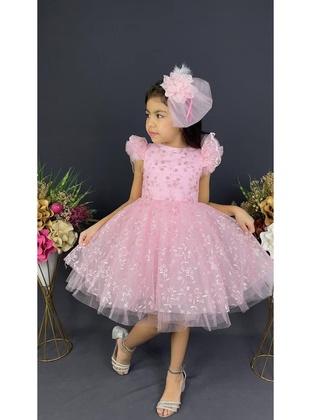 Fully Lined - Pink - Girls` Dress - MNK Baby
