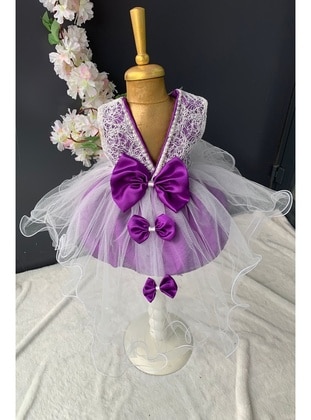 MNK Baby Purple Baby Dress