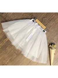 White - Girls` Skirt