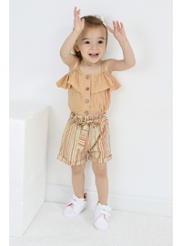 Lined Collar - Unlined - Brown - Girl Suit