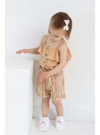 Lined Collar - Unlined - Brown - Girl Suit