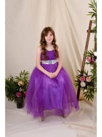Fully Lined - Purple - Girls` Dress