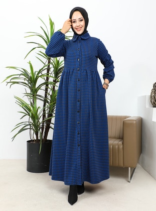 Saxe Blue - Modest Dress - Moda Ebva