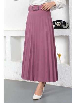 Lilac - Unlined - Skirt - Tesettür Dünyası