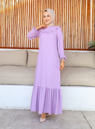 Lilac - Modest Dress - Moda Ebva