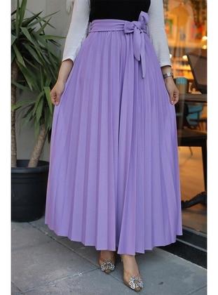 Lilac - 300gr - Skirt - Burcu Fashion