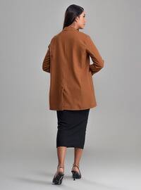 Tan - Fully Lined - Shawl Collar - Jacket