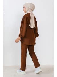 Brown - Unlined - Suit
