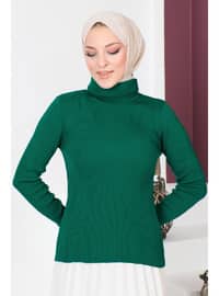 Emerald - Crew neck - Unlined - Knit Tunics