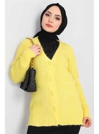  Yellow Knit Cardigan