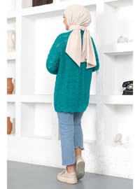 Turquoise - Knit Cardigan