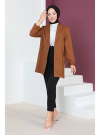 Brown - Unlined - Point Collar - Jacket