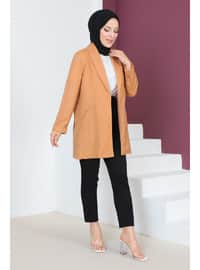 Tan - Unlined - Point Collar - Jacket