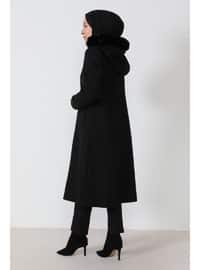 Black - Fully Lined - Plus Size Coat