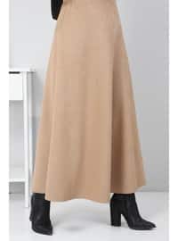 Camel - Unlined - Skirt