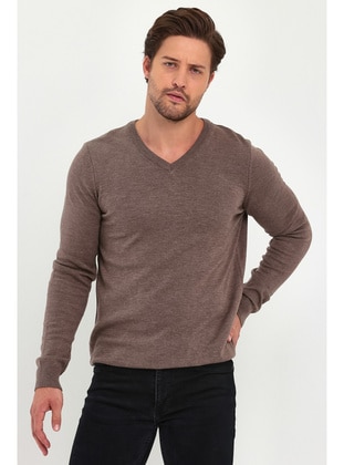 Brown - Men`s Sweaters - LAFABA