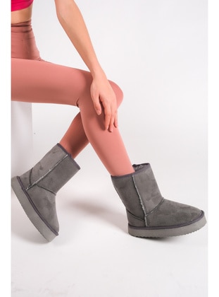 Gray Melange - Boots - Moda Değirmeni