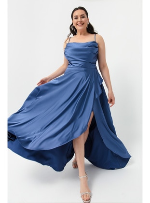 Indigo - Fully Lined - Plus Size Evening Dress - LAFABA