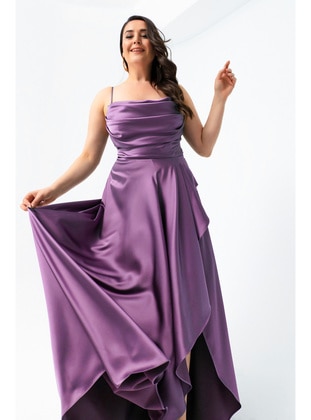 Lavender - Fully Lined - Plus Size Evening Dress - LAFABA