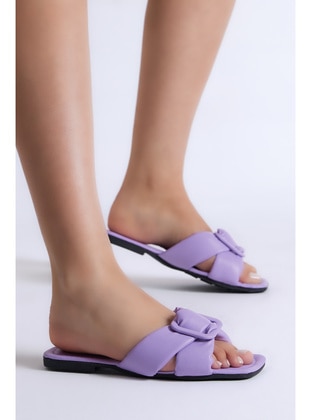 Purple - Slippers - Tonny Black