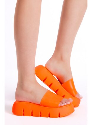 Orange - Slippers - Tonny Black