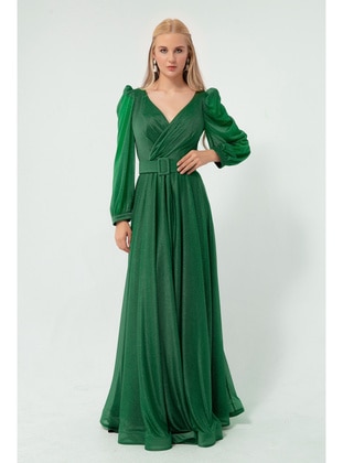 Emerald - Fully Lined - Double-Breasted - Evening Dresses - LAFABA