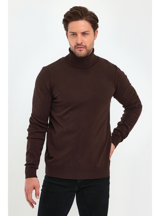 Brown - Men`s Sweaters - LAFABA